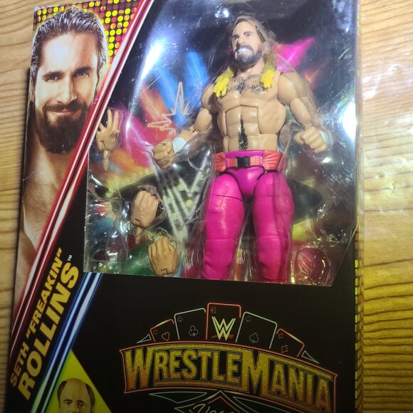 Seth Rollins Wrestlemia Elite Collection Figure Damaged box (AS IS) - Picture 6 of 6